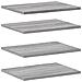Mensole Parete 4pz Grigio Sonoma 40x30x1,5cm Legno Multistrato - Foto miniatura 2