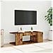 Mobile Porta TV con LED Legno Antico 90x39x30 cm Multistrato - Foto miniatura 3