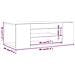 Mobile Porta TV con LED Legno Antico 90x39x30 cm Multistrato - Foto miniatura 8