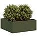 Fioriera Verde Oliva 80x80x30 Cm In Acciaio - Foto miniatura 1