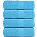 Asciugamani Sapone 4 Pz Turchesi 30x30 Cm 360 G/m 100% Cotone - Foto miniatura 1