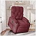 Poltrona Alzapersona Reclinabile Elettrica Rosso Vino Tessuto - Foto miniatura 2