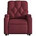 Poltrona Alzapersona Reclinabile Elettrica Rosso Vino Tessuto - Foto miniatura 9