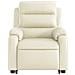 Poltrona Alzapersona Reclinabile Crema in Similpelle - Foto miniatura 9