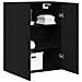 Armadio a muro  Nero Rovere 69,5x34x90 cm in legno ingegnerizzato - Foto miniatura 3