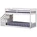 Letto A Castello Per Bambini 190x90cm Bianco Celestine - Foto miniatura 4
