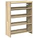 Scarpiera Rovere Sonoma 60x25x81 cm in Legno Multistrato - Foto miniatura 1