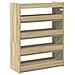 Scarpiera Rovere Sonoma 60x25x81 cm in Legno Multistrato - Foto miniatura 6
