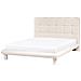 Letto Bouclé Cressat 140 X 200 Cm Bianco Sporco - Foto miniatura 3