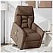 Poltrona Alzapersona Massaggiante Reclinabile Marrone Tessuto - Foto miniatura 2