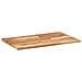 Piano Tavolo Rettangolare 100x50x2cm Legno Massello di Acacia - Foto miniatura 8
