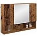 Mobiletto per specchio da bagno Legno vecchio 80 x 17 x 55 cm - Foto miniatura 3