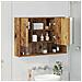 Mobiletto per specchio da bagno Legno vecchio 80 x 17 x 55 cm - Foto miniatura 4