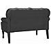 Panca Chesterfield Nero 119.5 x 64.5 x 75 cm Pelle Sintetica - Foto miniatura 6