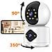 Telecamera Di Sorveglianza Interna Full Hd 1080p Motorizzata Connessa Wi-fi, Bianco / Nero - Foto miniatura 4