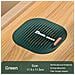 Tappo Di Scarico In Silicone Anti-odore - Filtro Per Capelli E Coperchio Per Scarico A Pavimento Green - Foto miniatura 3