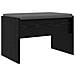 Panca per ingresso con cuscino Rovere Nero 63 x 38 x 40 cm - Foto miniatura 1
