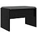 Panca per ingresso con cuscino Rovere Nero 63 x 38 x 40 cm - Foto miniatura 7