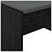Panca per ingresso con cuscino Rovere Nero 63 x 38 x 40 cm - Foto miniatura 8