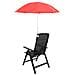 Ombrello con morsetto 2 pcs Rosso mattone Ø 105 x 86 cm - Foto miniatura 4