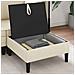 Pouf con Storage Crema Velluto - Foto miniatura 3
