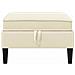 Pouf con Storage Crema Velluto - Foto miniatura 4