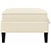 Pouf con Storage Crema Velluto - Foto miniatura 5
