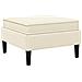 Pouf con Storage Crema Velluto - Foto miniatura 6