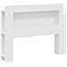 Testata del letto Bianco Lucido Legno ingegnerizzato - Foto miniatura 1