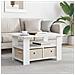 Tavolino da salotto Bianco 77 x 55 x 42 cm Legno multistrato - Foto miniatura 2