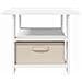 Tavolino da salotto Bianco 77 x 55 x 42 cm Legno multistrato - Foto miniatura 6