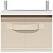 Tavolino da salotto Bianco 77 x 55 x 42 cm Legno multistrato - Foto miniatura 9