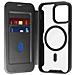 Custodia In Pelle Con Flap E Scomparto Per Carte Iphone 16 Pro - Nera - Foto miniatura 1