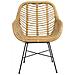 Sedia In Rattan Beige Canora - Foto miniatura 3