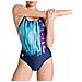 W Drawing Swim Pro Back One Piece Costume Intero Donna Tg. Francese 44 - Foto miniatura 1