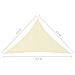 Parasole a Vela Oxford Triangolare 3,5x3,5x4,9 m Crema - Foto miniatura 6