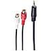 Basic-s Audiokabel, 2 X Cinchkupplung - 3,5 Mm Klinkenstecker, 0,2 M, Stereo, Im Polybeutel Mit (bs30771) - Foto miniatura 1