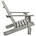 Sedia da Giardino Adirondack a 2 Posti in Legno di Abete Grigia - Foto miniatura 3