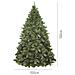 Albero Di Natale 150 Cm Innsbruck, Pino Artificiale, Albero Effetto Reale, Alberello Natalizio Extra Folto, 114x114 H150 Cm, Verde - Foto miniatura 9