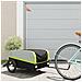 Rimorchio Da Bici Nero E Verde 45 Kg In Ferro - Foto miniatura 1