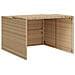 Garage Per Robot Tosaerba Beige 86x90x52/57 Cm In Polyrattan - Foto miniatura 2