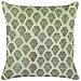 Set Di 2 Cuscini Rungia Velluto 45 X 45 Cm Verde Trama Floreale - Foto miniatura 4
