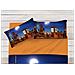 Lenzuola Copriletto Letto Sogni D''oro 100% Cotone Disegno City Moon D69 Singolo City Moon D69 - Foto miniatura 3