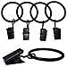 Clip Per Anelli Per Tende Da 20 Pezzi, Anelli Per Aste Per Tende, Clip Per Tendaggi 3x2,5 Cm - Foto miniatura 1