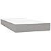 Giroletto A Molle Con Materasso Grigio Chiaro 120x190cm Tessuto - Foto miniatura 6