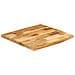 Piano Tavolo 40x40x3,8 Cm Bordi Vivi Legno Di Mango Grezzo - Foto miniatura 2
