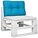 Cuscino Per Pallet Blu Chiaro 60x40x12 Cm In Tessuto - Foto miniatura 3