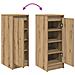 Scarpiera Rovere Artigianale 29,5x34x76 cm in Legno Multistrato - Foto miniatura 5