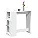Tavolo Bar Con Rastrelliera Bianco 101x40x103,5 Cm Multistrato - Foto miniatura 1