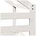 Letto a Castello con Tetto Bianco 80x200 cm Legno Massello Pino - Foto miniatura 9